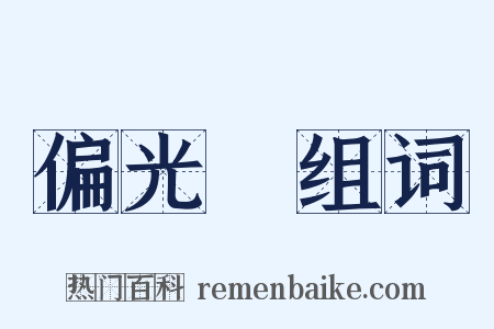 偏光鏡组词是什么意思的图片